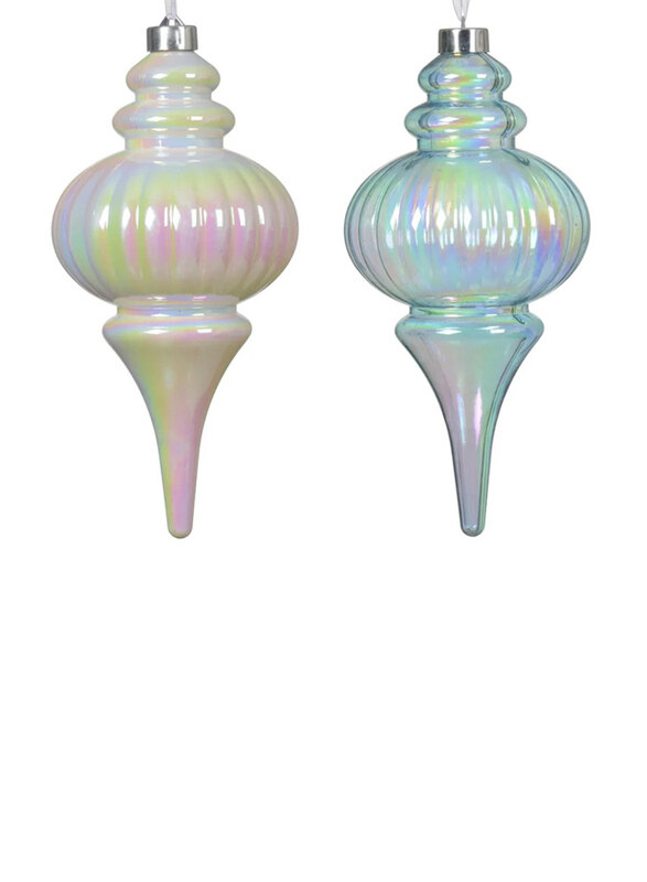 

Kaemingk Polypropylene Ornament, Iris White/Blue