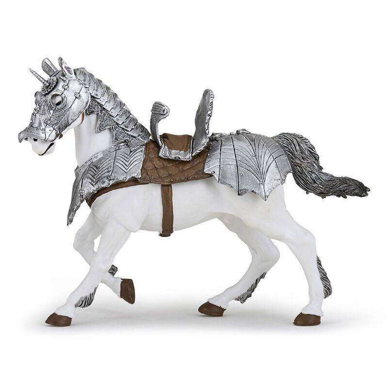 

Papo Horse in Armour Medieval Fantasy Figurine, 1 Piece, 39799, Ages 3+