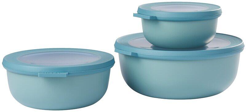 

Mepal Cirqula Round Storage Bowl Set, 3 Pieces, Green