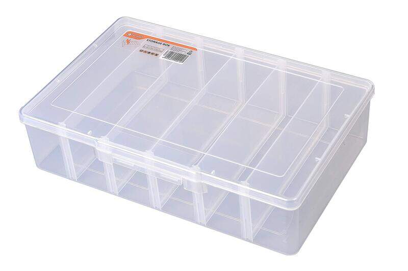 

Tactix 6 Compartment Storage Box, Clear