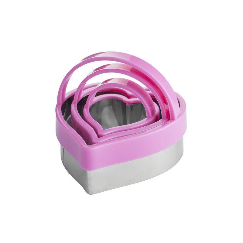 

Mason Cash 3-Piece Safety Cutters Heart, Pink