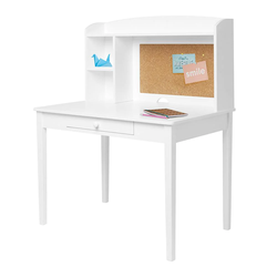 Homesmiths Elegant White Desk Table And Chair For Kids - Modern, Minimalist And Rustic