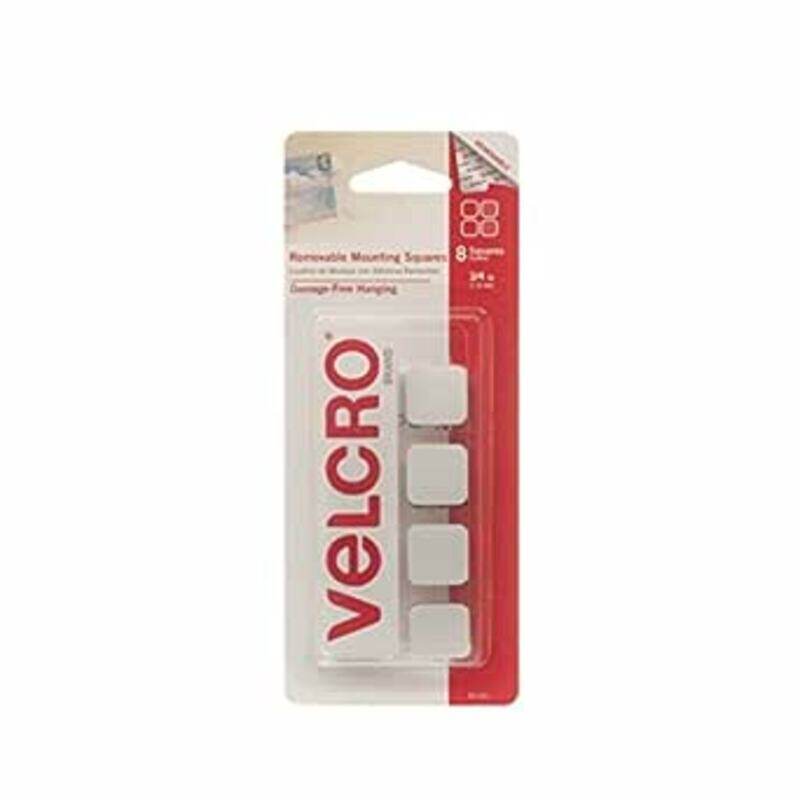 

Velcro 8-Piece MINT Squares Tapes, 3/4inch, White