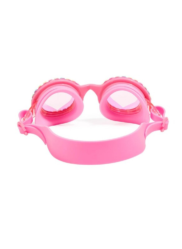 Bling2o Pool Jewels Lovely Lilac Kids Swim Goggles Age +3, 100% silicone I latex-free I With uv protection I Anti-fog I with adjustable nose piece I comes with hard protective case.