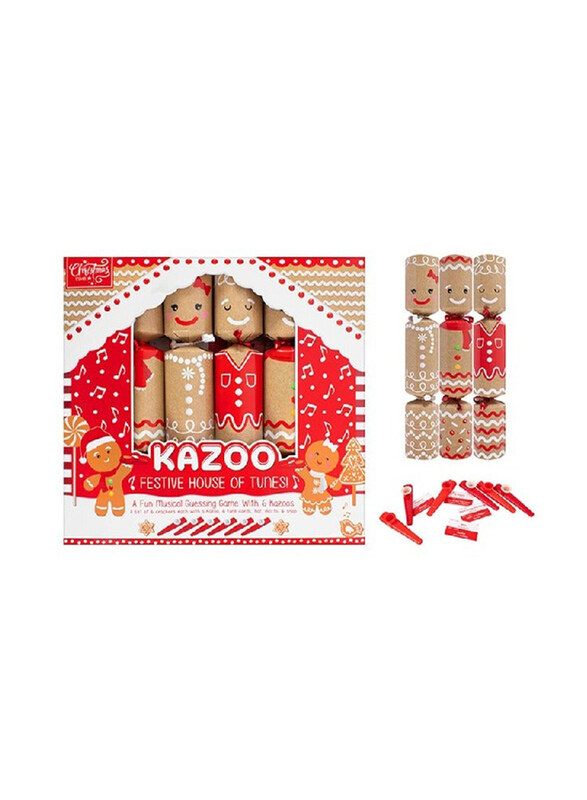 

RSW 6 Kazoo Gingerbread 12 Inch Crackers, 6 Pieces, Multicolour