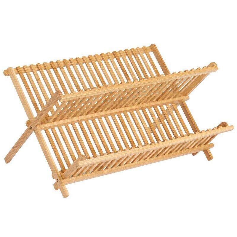 

IDesign Countertop Bamboo Dish Drying, Brown