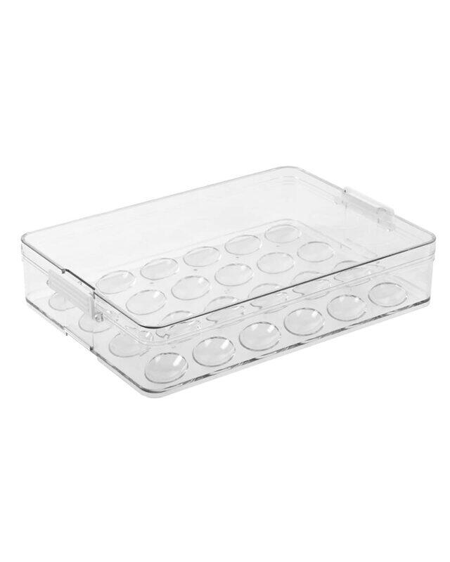 

Homesmiths Stackable Egg Holder with Lid, Clear