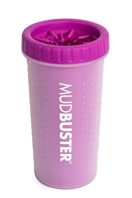 

Dexas MudBuster Portable Dog Paw Washer, Large, Fuchsia