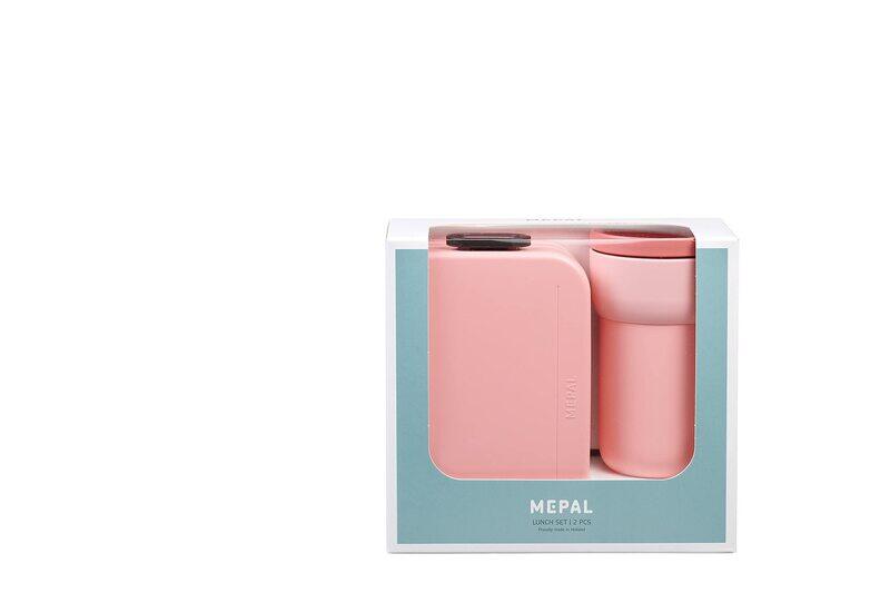 

Mepal Promo Set Lunch with Travel Mug, Nordic Pink