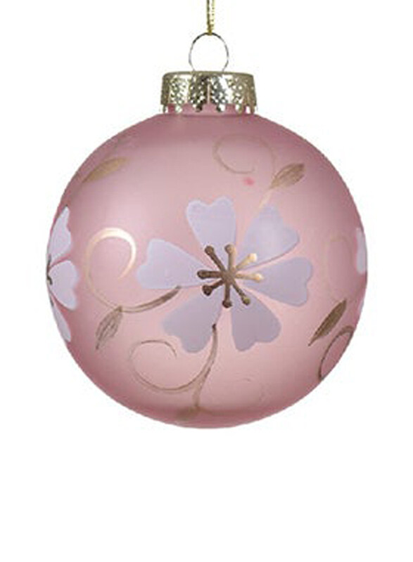 

Kaemingk Decoris Bauble Shatterproof Flower, 8cm, Pink