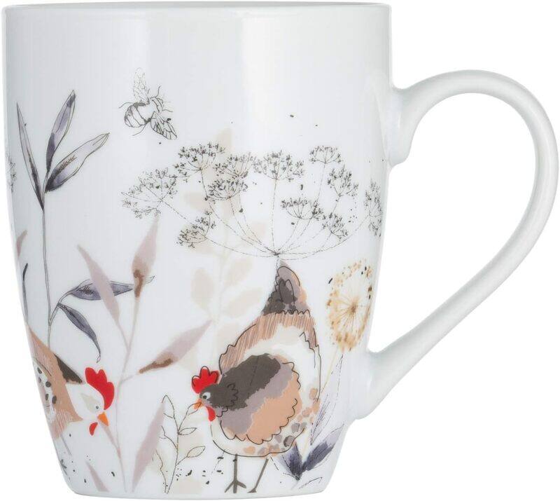 

Price & Kensington 380ml Country Hens Mug, 0059.630, Multicolour