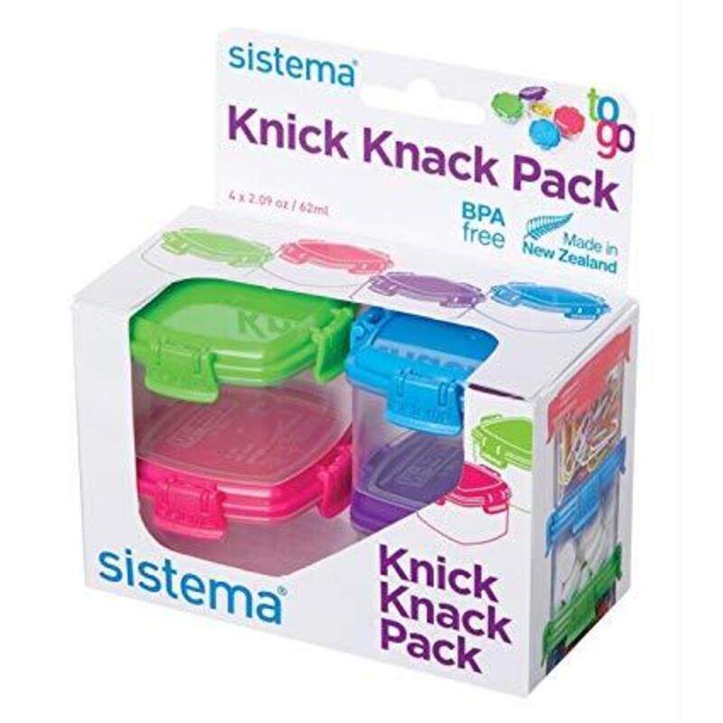 

Sistema Mini Knick Knack Pack To Go Containers Set, 3 Piece, Multicolour