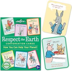 eeBoo: Respect The Earth Conversation and Educational Flash Cards, Helps Children Cultivate Kind Behavior, Responsibilities, and Respect for Others and The Planet we Live on, for Ages 5 and up