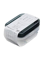 Inomata Hokan-sho Plastic Food Container, 3 x 140ml, Clear