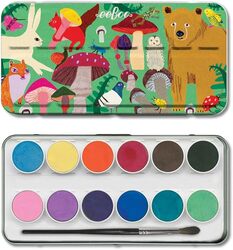 eeBoo Mushroom  Water Colors 12 Pieces for kids to learn painting and fun learning.