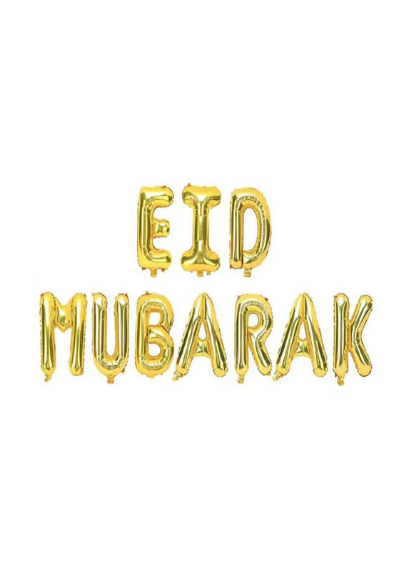 

Peacock Supplies Eid Mubarak Foil Balloons for Occasions Like Ramadan, Gold