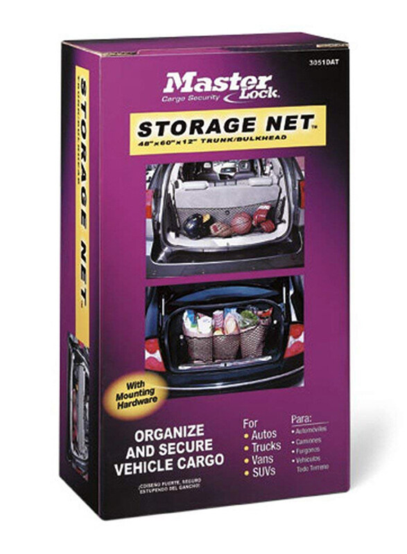 

Masterlock Trunk Cargo Net, Black, 8.3x4.9x2.7 Inch