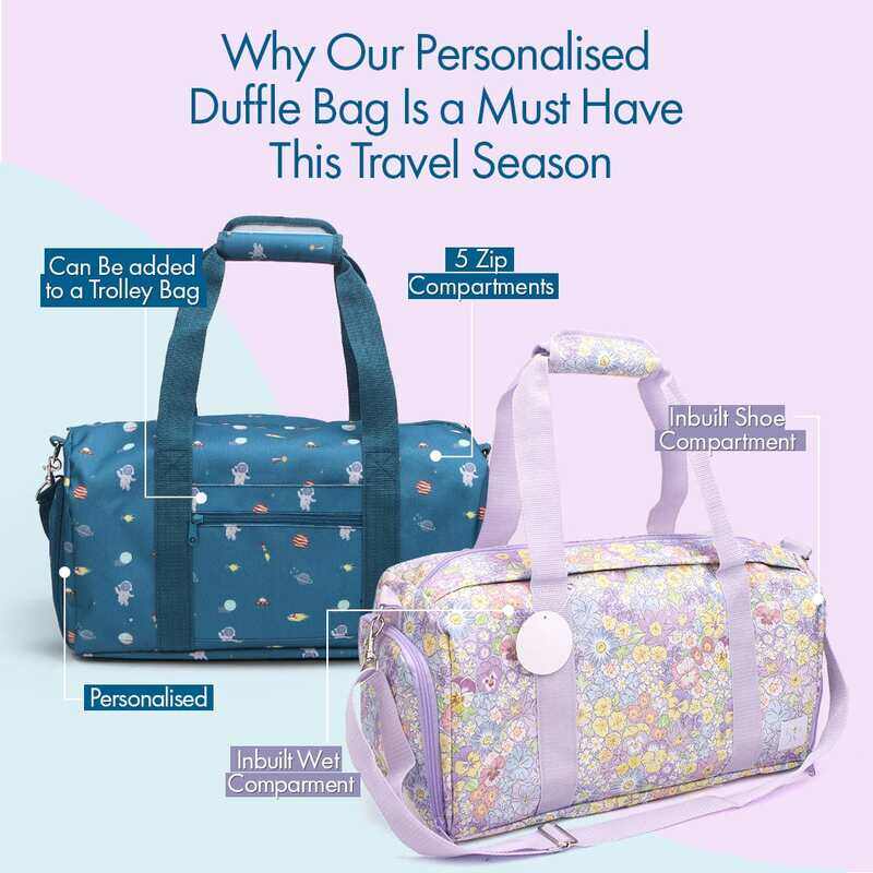 Little AI Enchanted floral duffle bag