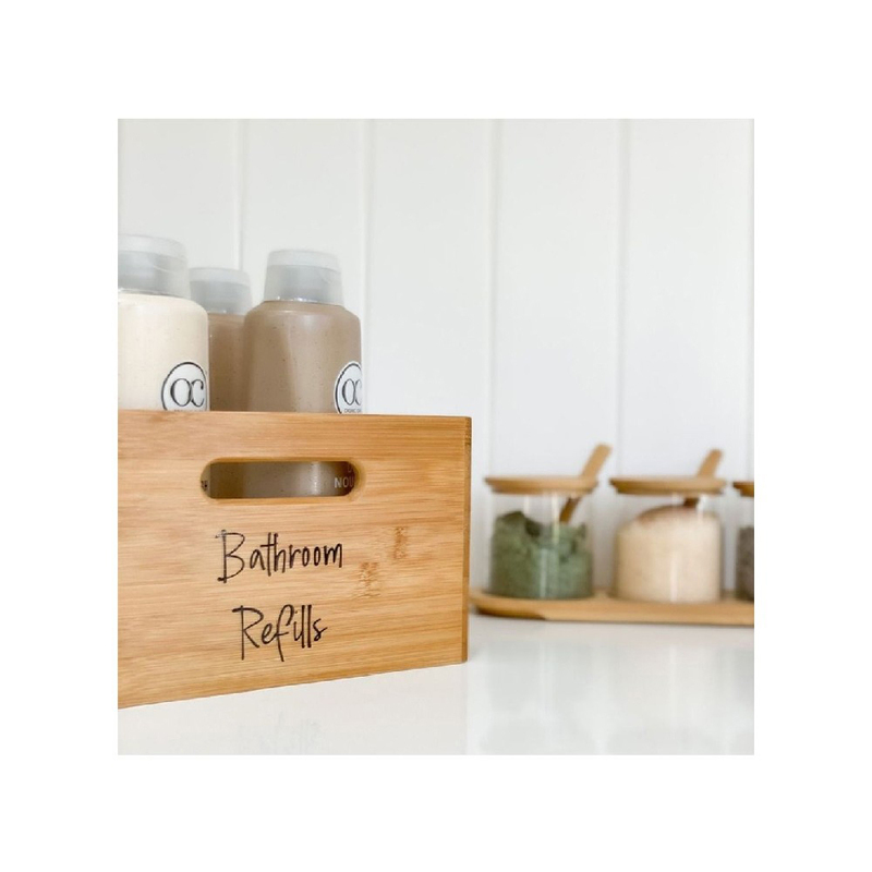 Little Storage Co Bamboo Tub, Small, Natural