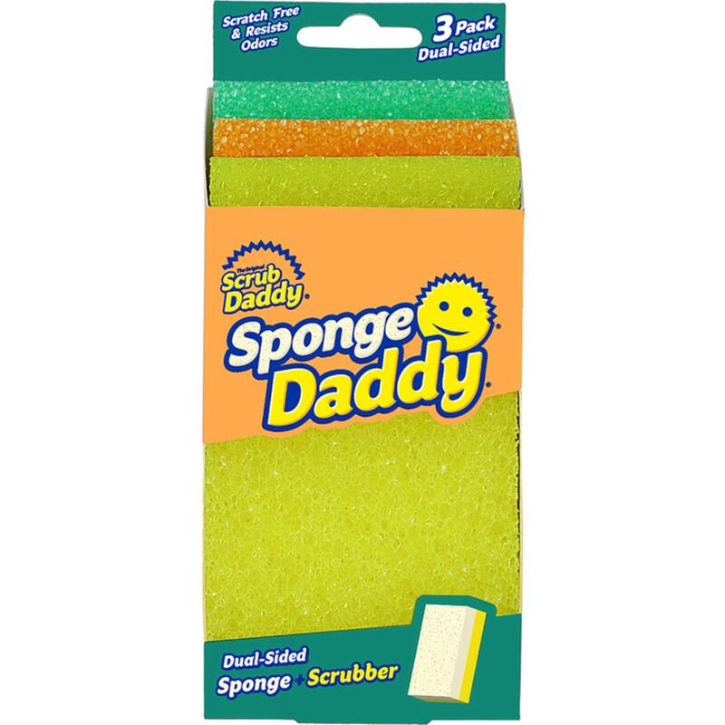 Scrub Daddy Sponge, SPDDY3X5, 3 Pieces, Multicolour