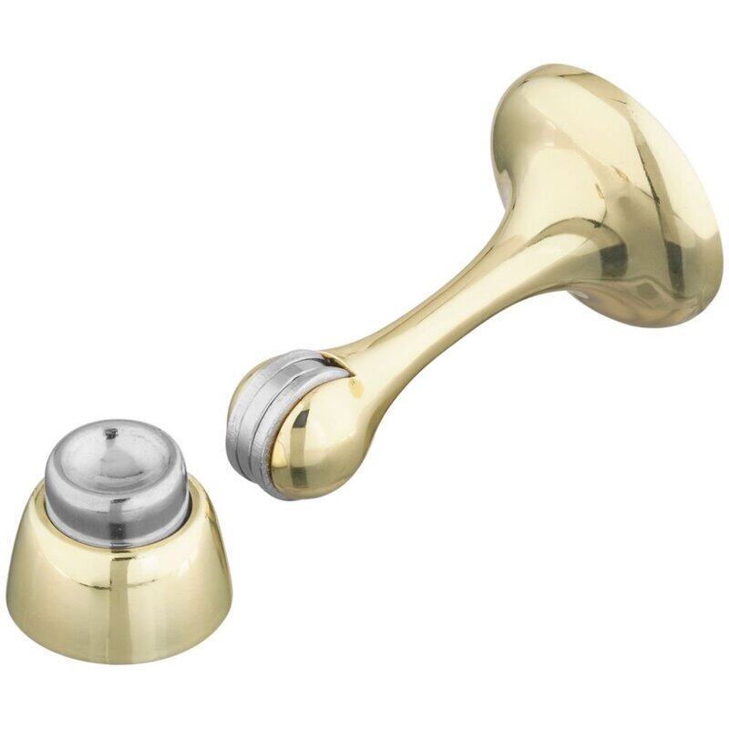 

National Hardware N328-161 V244 Magnetic Rigid Door Stop, 3-Inch, Brass