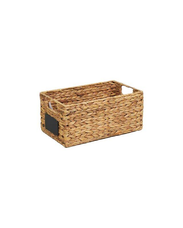 

Homesmiths Small Water Hyacinth Bin with Handle, 34 x 20.5 x 15 cm, Brown
