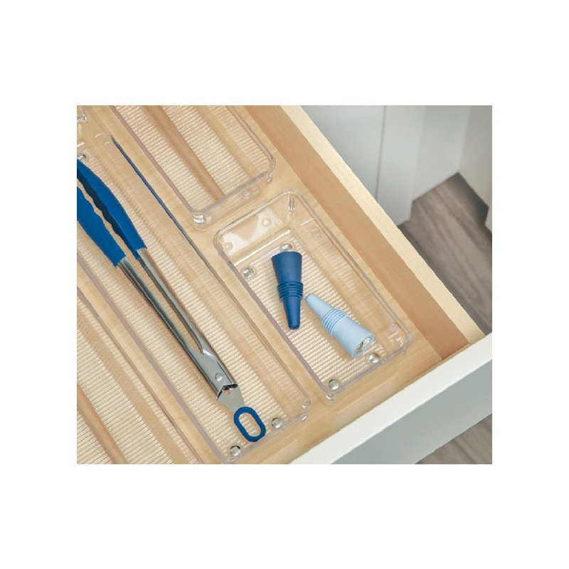 IDesign Linus Organiser Tray, Small, Clear