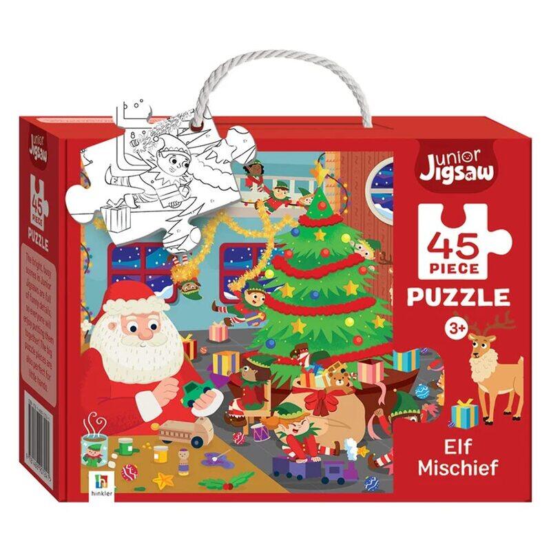 

Hinkler 45-Piece Junior Jigsaw Elf Mischief Puzzle