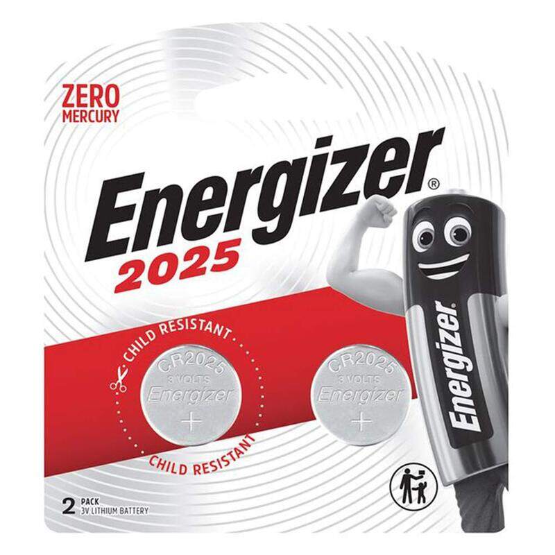 

Energizer Lithium Coin 2025 3V Battery, 2 Piece, Grey