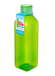 Sistema 1 Ltr Plastic Square Bottle, Green