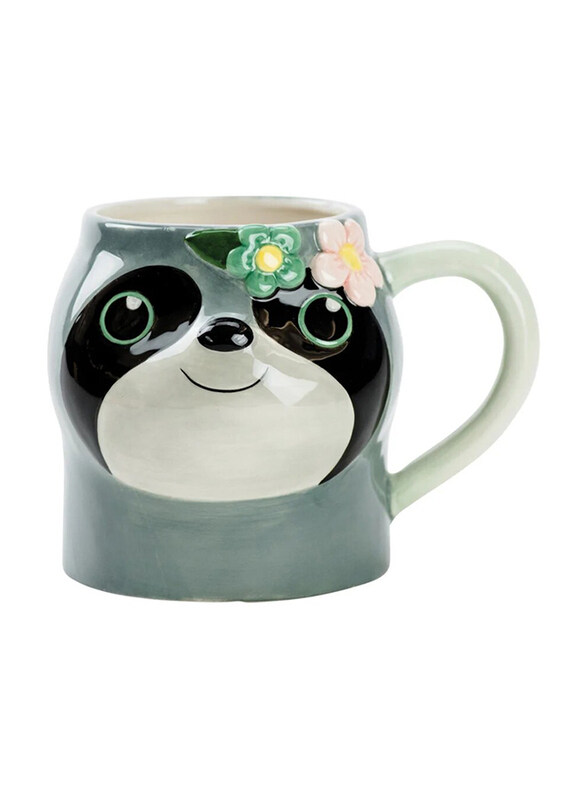 

Boston Warehouse 18oz Earthenware Pastel Sloth Mug, 56901, Multicolour