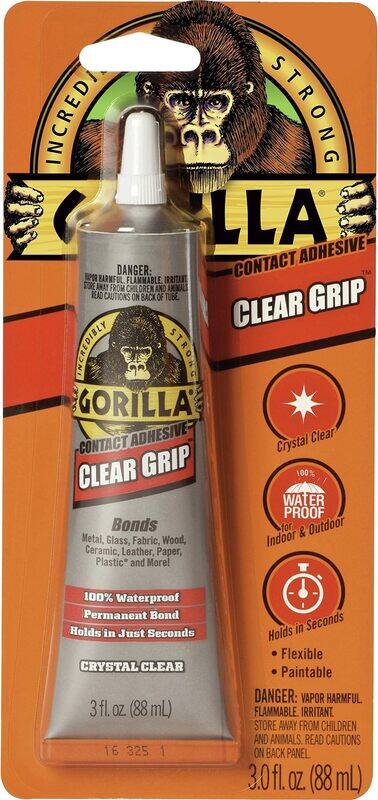 

Gorilla 3oz Grip Contact Waterproof Adhesive, Clear