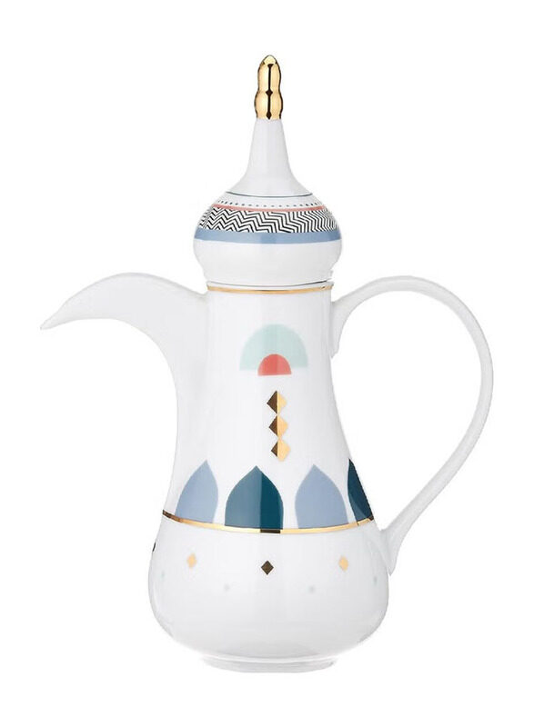 

Silsal X Sab Layalee Dallah Coffee Pot for Occasions Like Ramadan, White