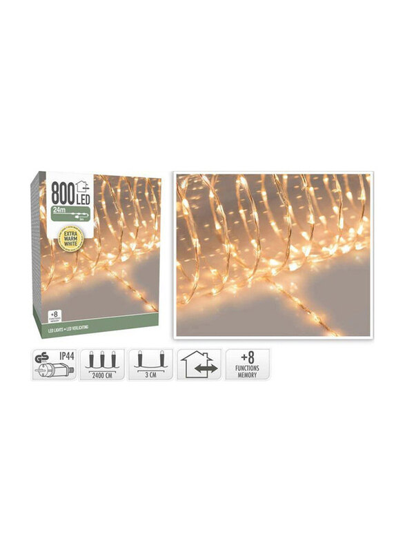 

Homesmiths Led Lights, 800 Lights, Warm White