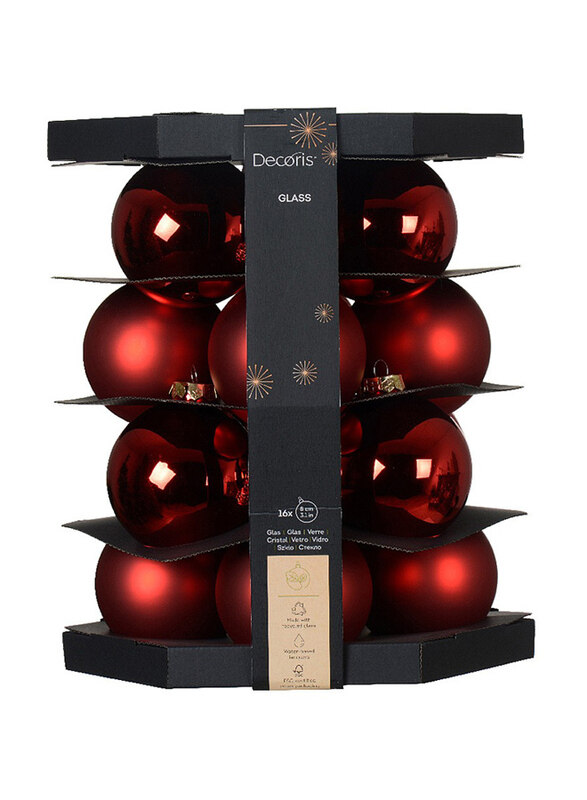 

Kaemingk Baubles Shatterproof, 8cm, Red