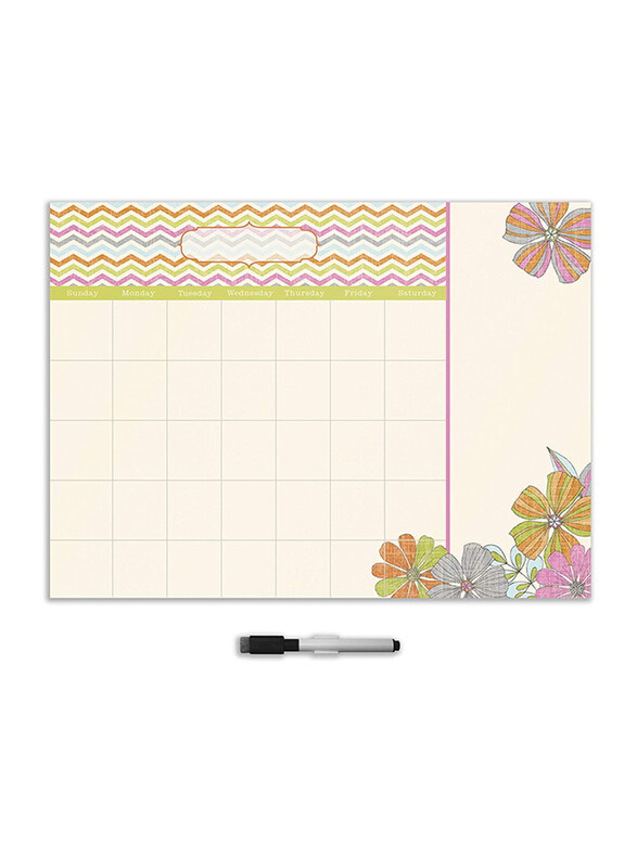 

Brewster St Tropez Monthly Calendar Decal With No, Beige