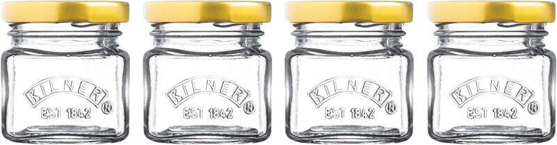 

Kilner Screw Top Glass Jars, 4 Pieces, Transparent