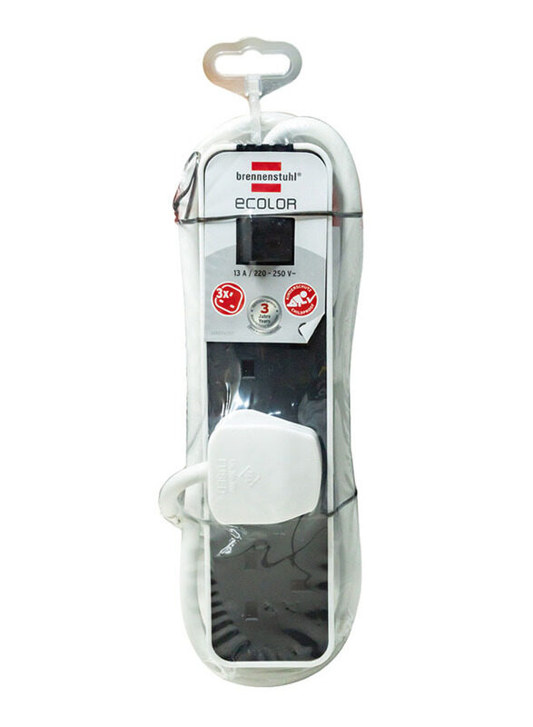 

Brennenstuhl Ecolor 3-Way Extension Socket Charger, 1.5 Meter Cable, 1153233020, White