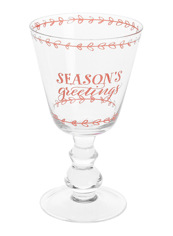 

Homesmiths 16cm Christmas Wine Glass, DP2002930, Clear