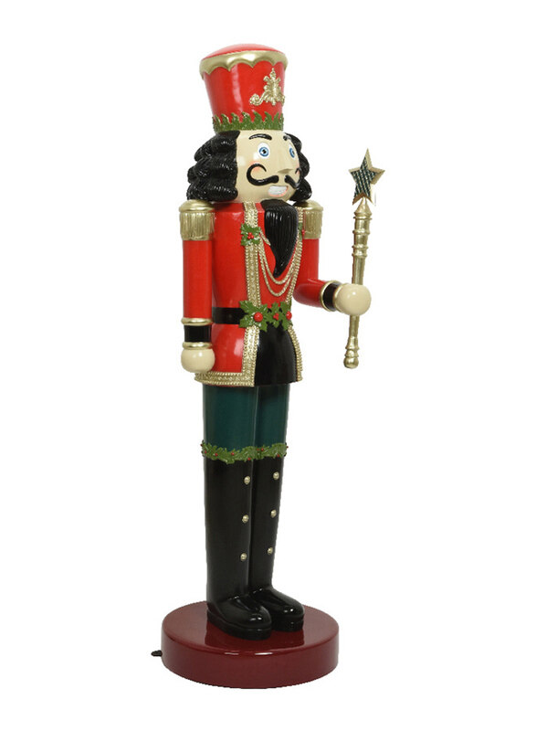 

Kaemingk Polyresin Nutcracker, 196cm, Red