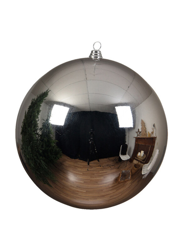 

Kaemingk Shatterproof Shiny Bauble, 14cm, Silver