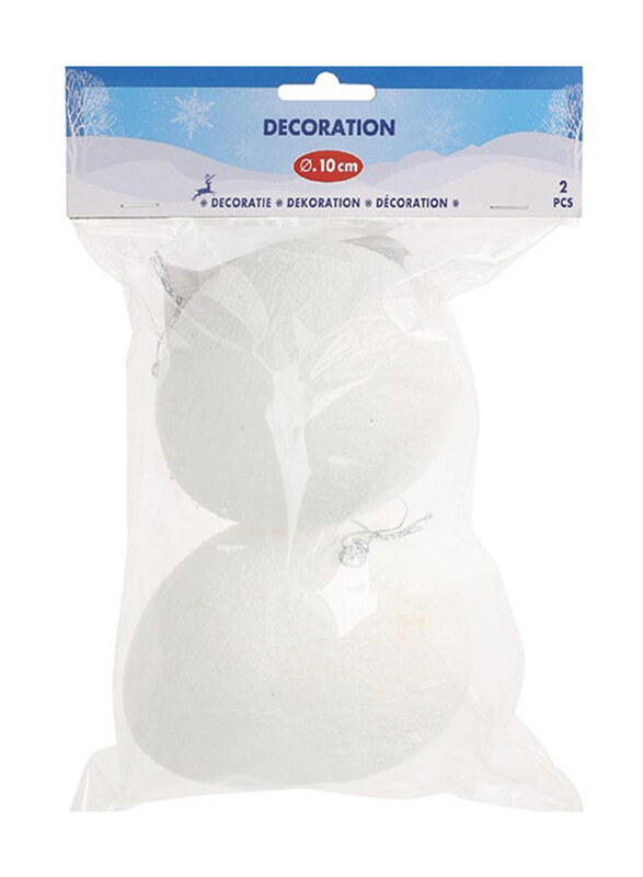 

Koopman 10cm Snowball, 2 Pieces, White