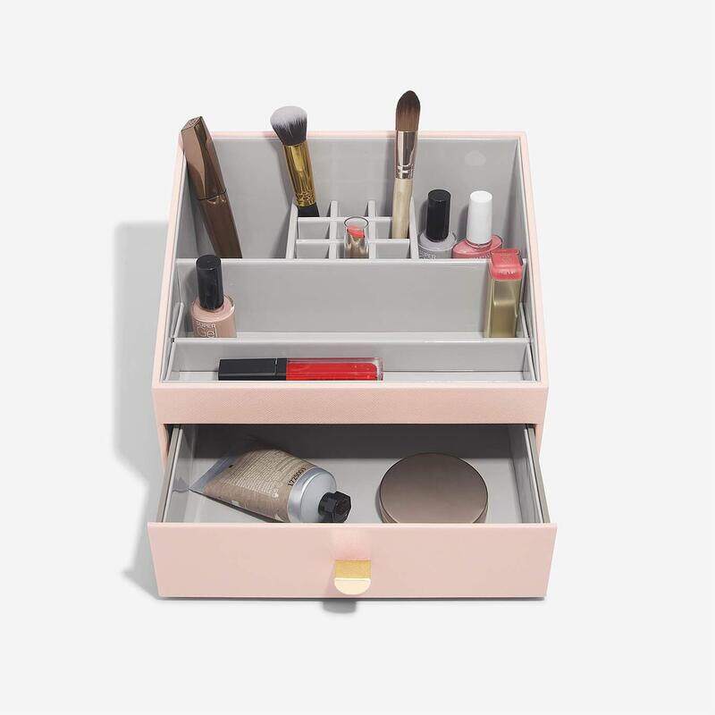 

Stackers Makeup Organizer Caddy, Blush Pink