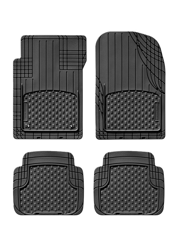 

3D Universal Mat Cut To Fit, Classic Black, 4 Pieces