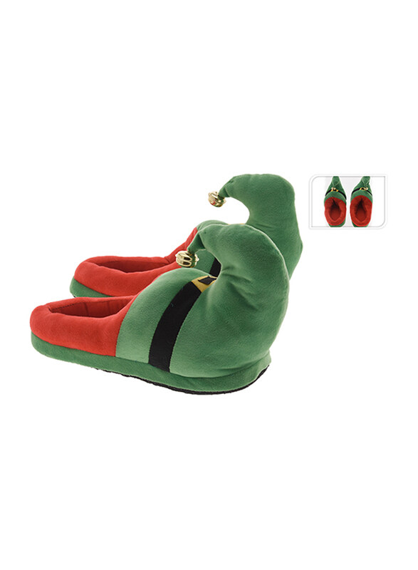 

Homesmiths Elf Design Christmas Slippers, Green