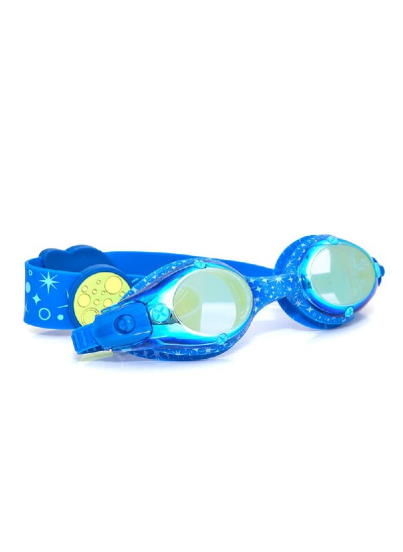 Bling2o Blue Moon Solar System Kids Swim Goggles Age +3, 100% silicone I latex-free I With uv protection I Anti-fog I with adjustable nose piece I comes with hard protective case.