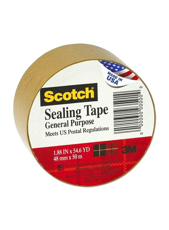 

3M Seal Tape, 1.88 inch x 54.6 Yard, Tan Brown