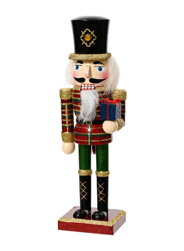 

Kaemingk Firwood Glitter Nutcracker, 25cm, 1 Piece, Multicolour