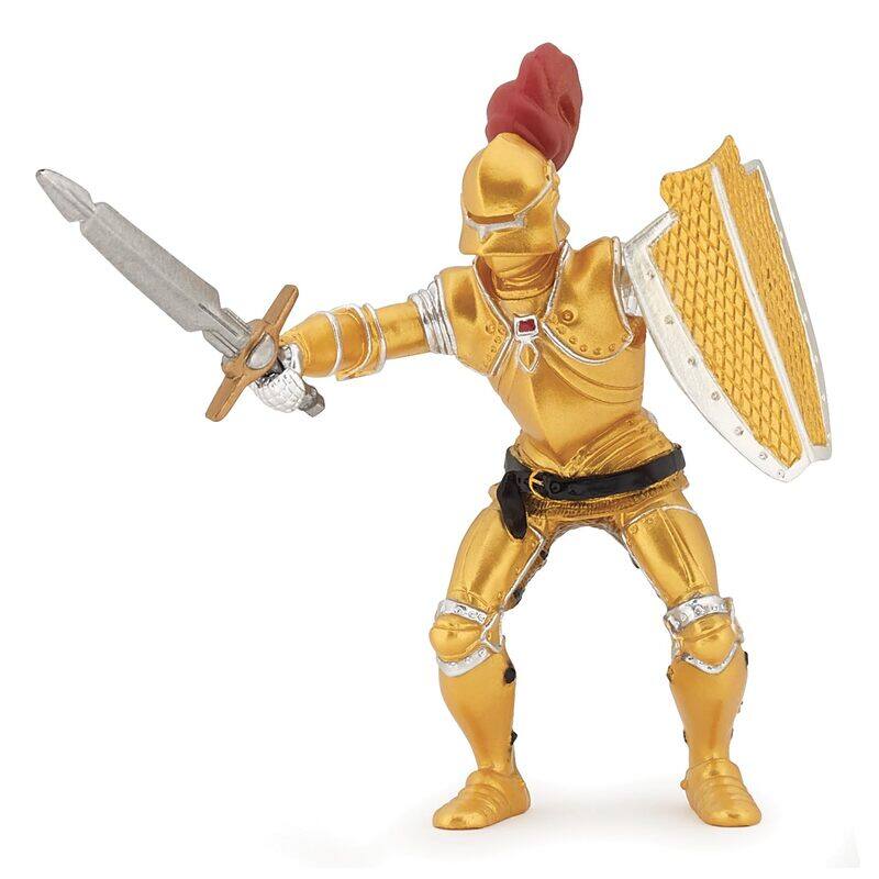 

Papo Knight in Gold Armour Medieval Fantasy Figurine, 1 Piece, 39778, Ages 3+
