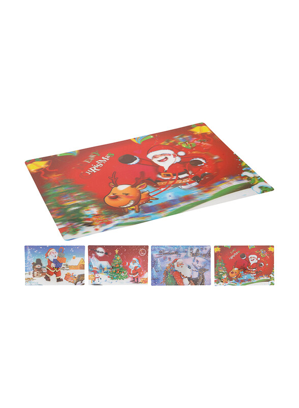 

Homesmiths 42cm Christmas 3D Placemat Assorted Design, Multicolour